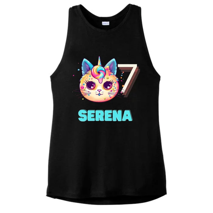 Happy Birthday To Serena Ladies Tri-Blend Wicking Tank