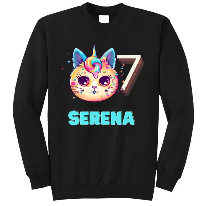 Happy Birthday To Serena Tall Sweatshirt