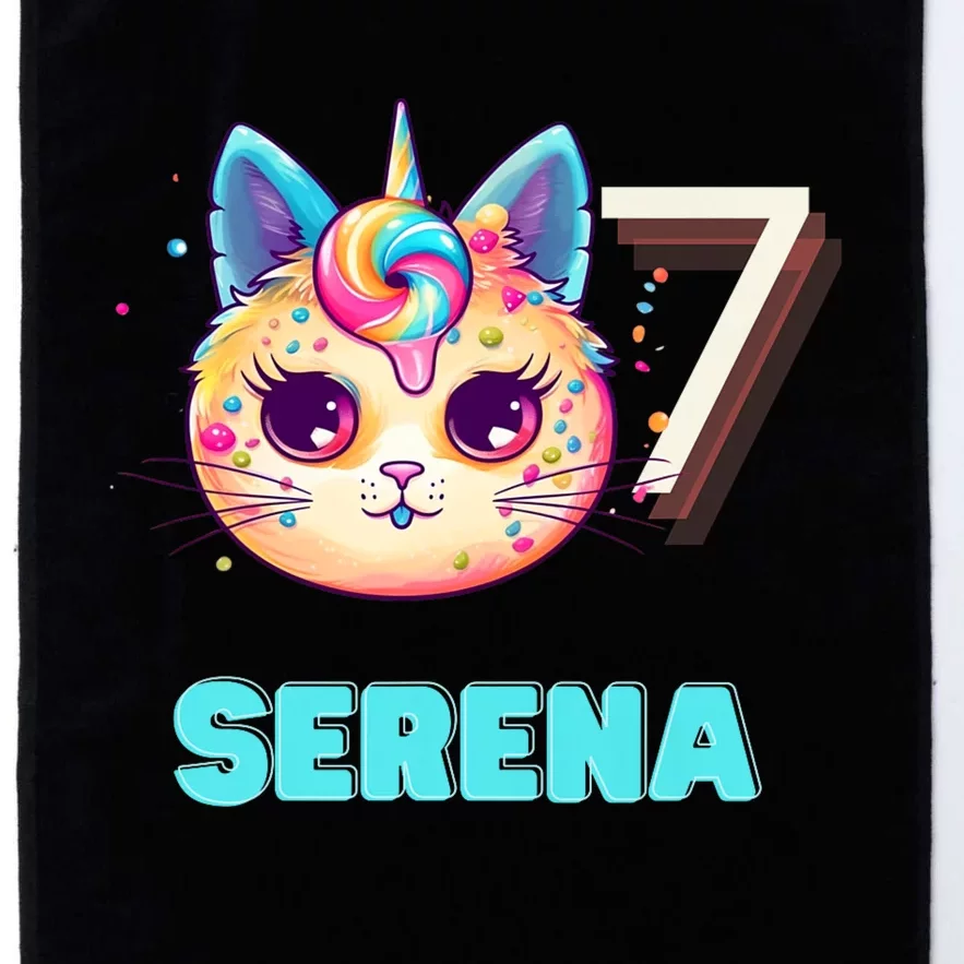 Happy Birthday To Serena Platinum Collection Golf Towel