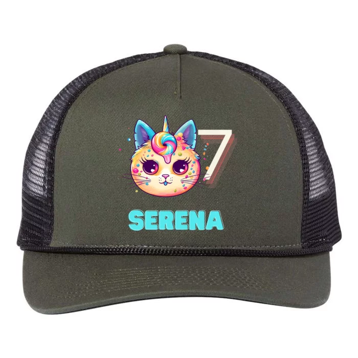 Happy Birthday To Serena Retro Rope Trucker Hat Cap