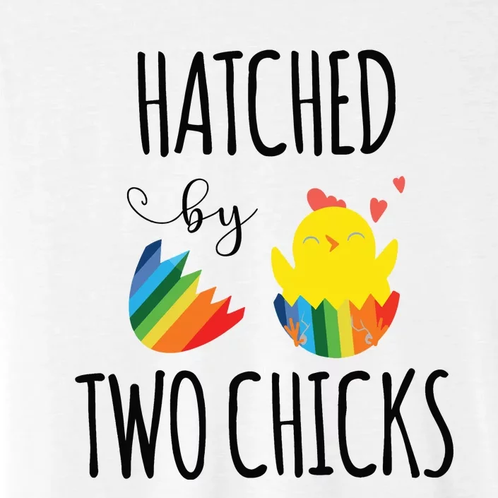 Hatched By Two Chicks Cute Lgbt Baby Announce ChromaSoft Performance T-Shirt