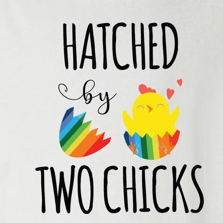 Hatched By Two Chicks Cute Lgbt Baby Announce Toddler Long Sleeve Shirt