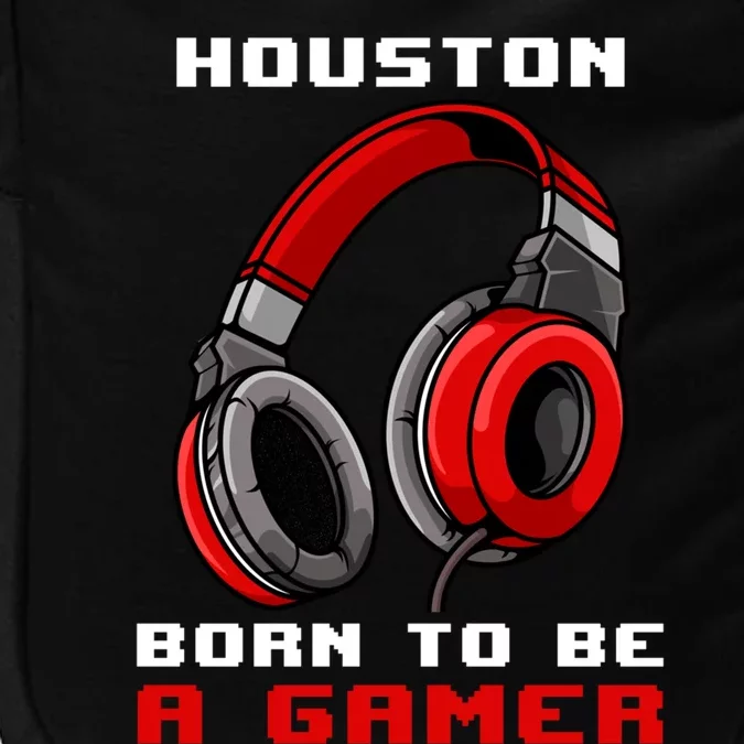 Houston Born To Be A Gamer Personalized Gift Impact Tech Backpack