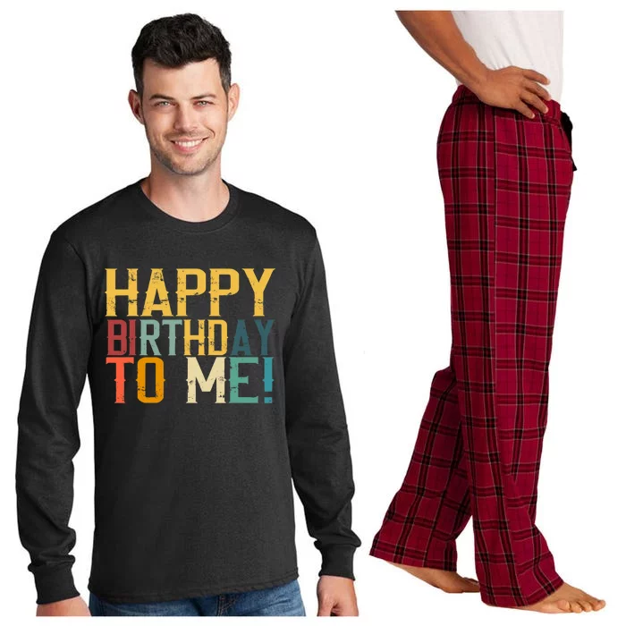 Happy Birthday to Me Birthday Party Design Long Sleeve Pajama Set