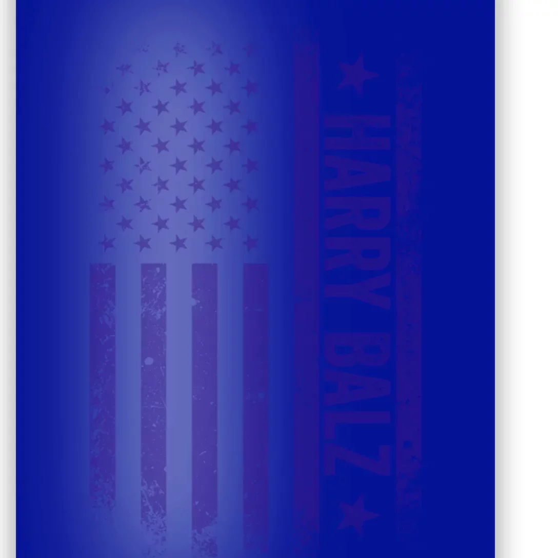 Harry Balz Usa Flag Political Gift Poster