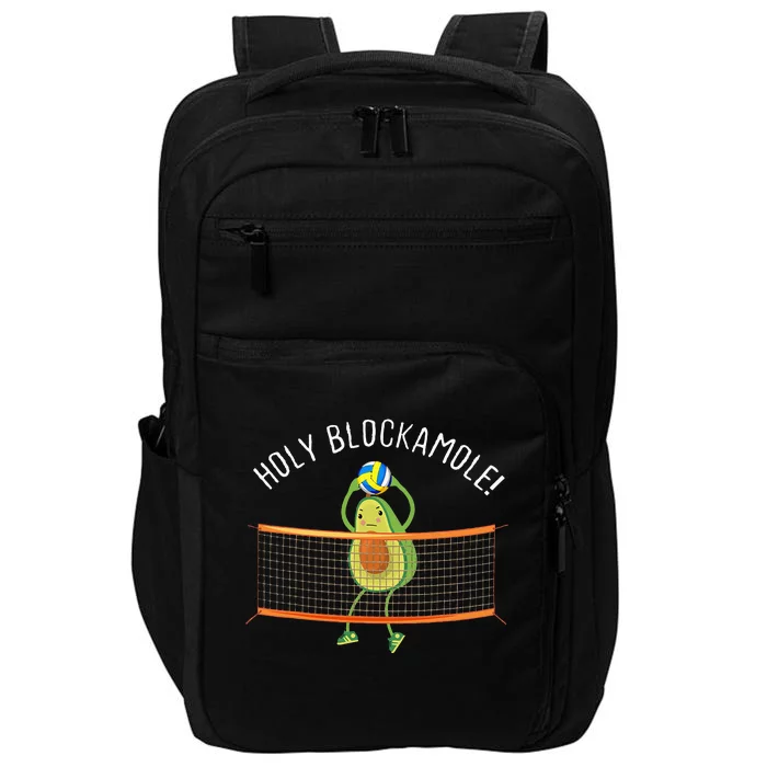 Holy Blockamole Volleyball Cute Funny Impact Tech Backpack