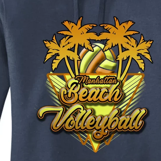 Hattan Beach Volleyball California Fun And Sun In The Sand Cool Gift Women's Pullover Hoodie