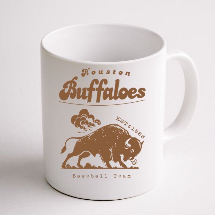 Houston Buffaloes Vintage Defunct Baseball Team Front & Back Coffee Mug