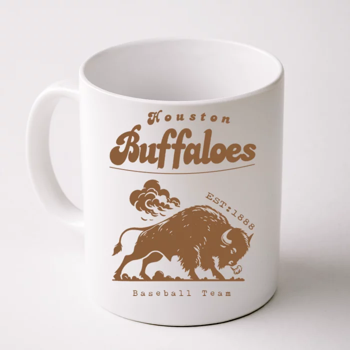 Houston Buffaloes Vintage Defunct Baseball Team Front & Back Coffee Mug