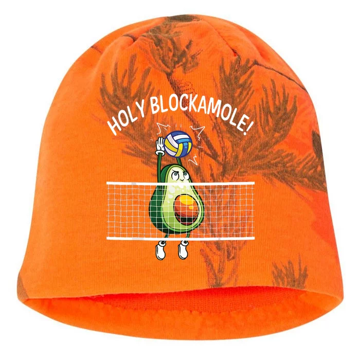 Holy Blockamole Volleyball Player Blocker Avocado Kati - Camo Knit Beanie