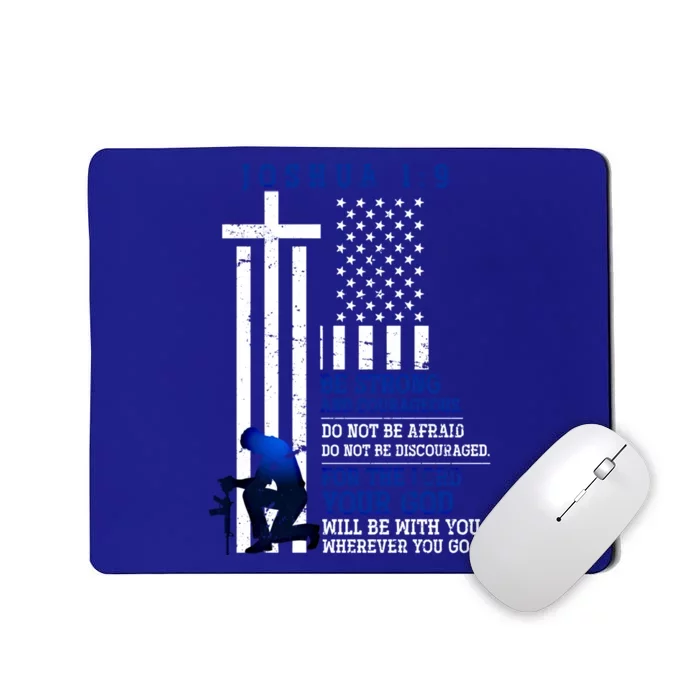 Holy Bible Verse Us Flag American Christian Gift Idea Prayer Gift Mousepad