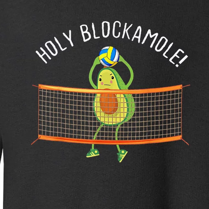 Holy Blockamole Volleyball Cute Funny Toddler Sweatshirt