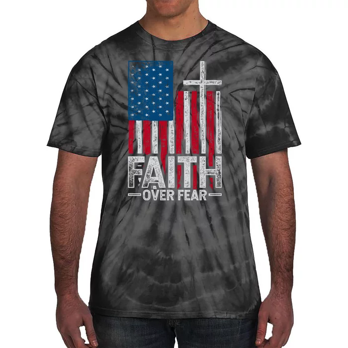 Holy Bible Verse Us Flag American Christian Gift Idea Prayer Tie-Dye T-Shirt