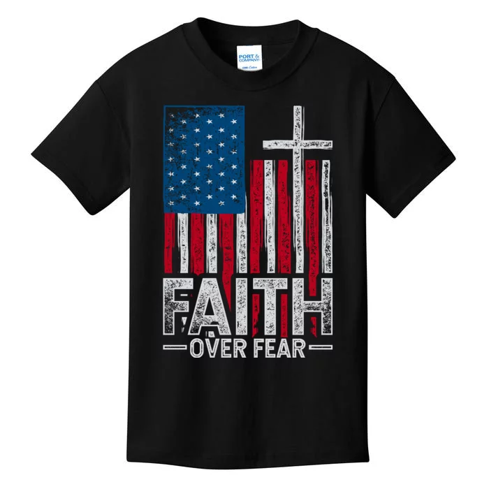 Holy Bible Verse Us Flag American Christian Gift Idea Prayer Kids T-Shirt