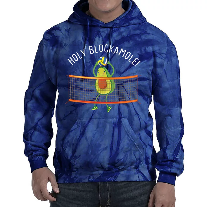 Holy Blockamole Volleyball Cute Funny Tie Dye Hoodie