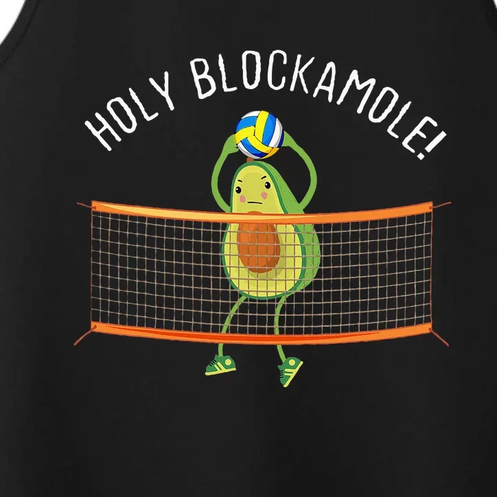 Holy Blockamole Volleyball Cute Funny Performance Tank