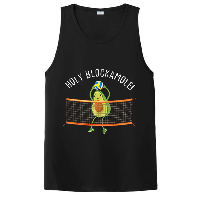 Holy Blockamole Volleyball Cute Funny Performance Tank