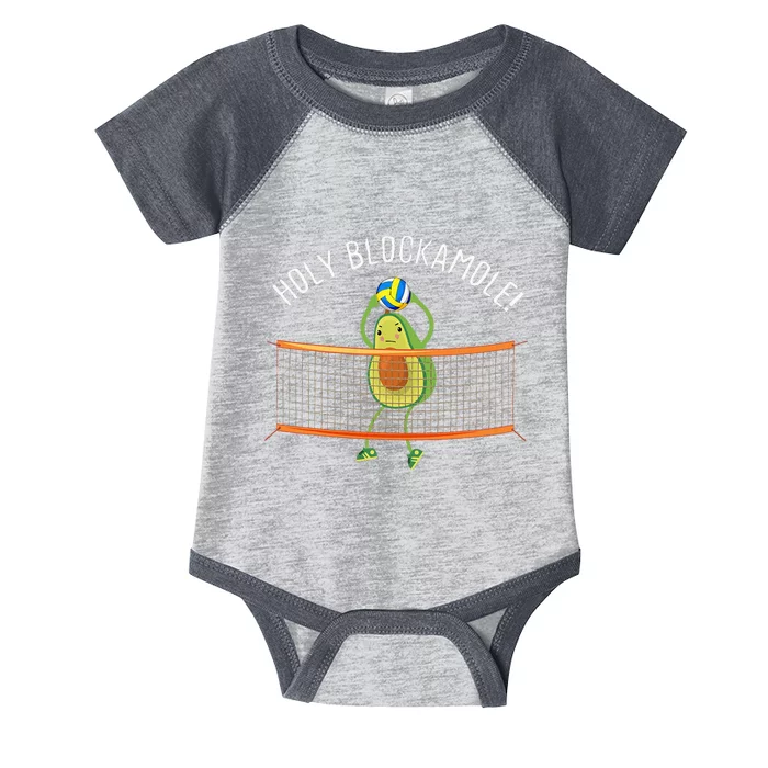 Holy Blockamole Volleyball Cute Funny Infant Baby Jersey Bodysuit