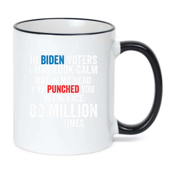 Hi Biden Voters I May Look Calm Black Color Changing Mug