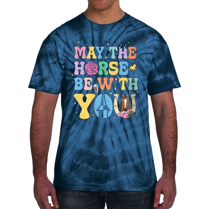 Horse Be With You Horse Lover Tie-Dye T-Shirt