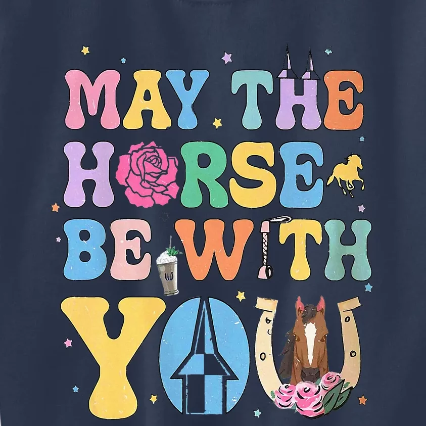 Horse Be With You Horse Lover Kids Sweatshirt