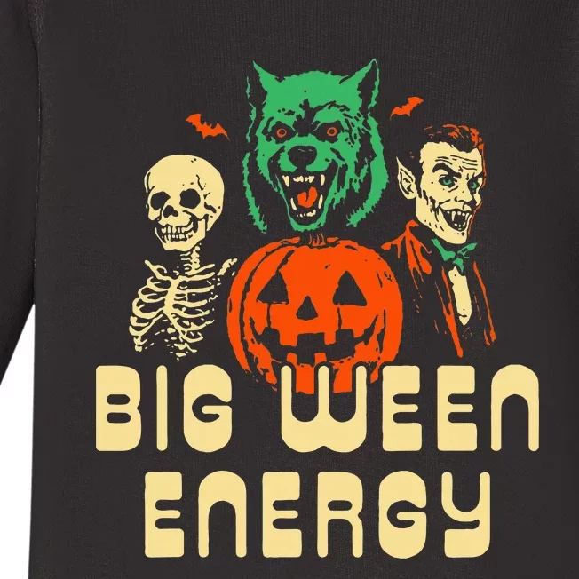 Halloween Big Ween Energy Baby Long Sleeve Bodysuit