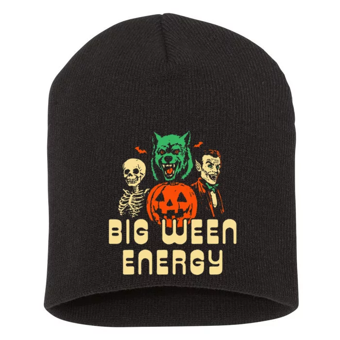 Halloween Big Ween Energy Short Acrylic Beanie