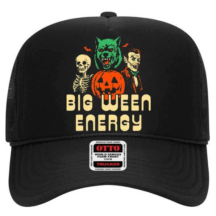 Halloween Big Ween Energy High Crown Mesh Trucker Hat