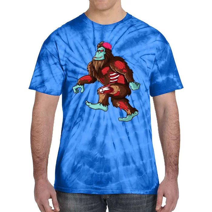 Halloween Bigfoot Zombie Ghoul Face Showing Brain For Tie-Dye T-Shirt