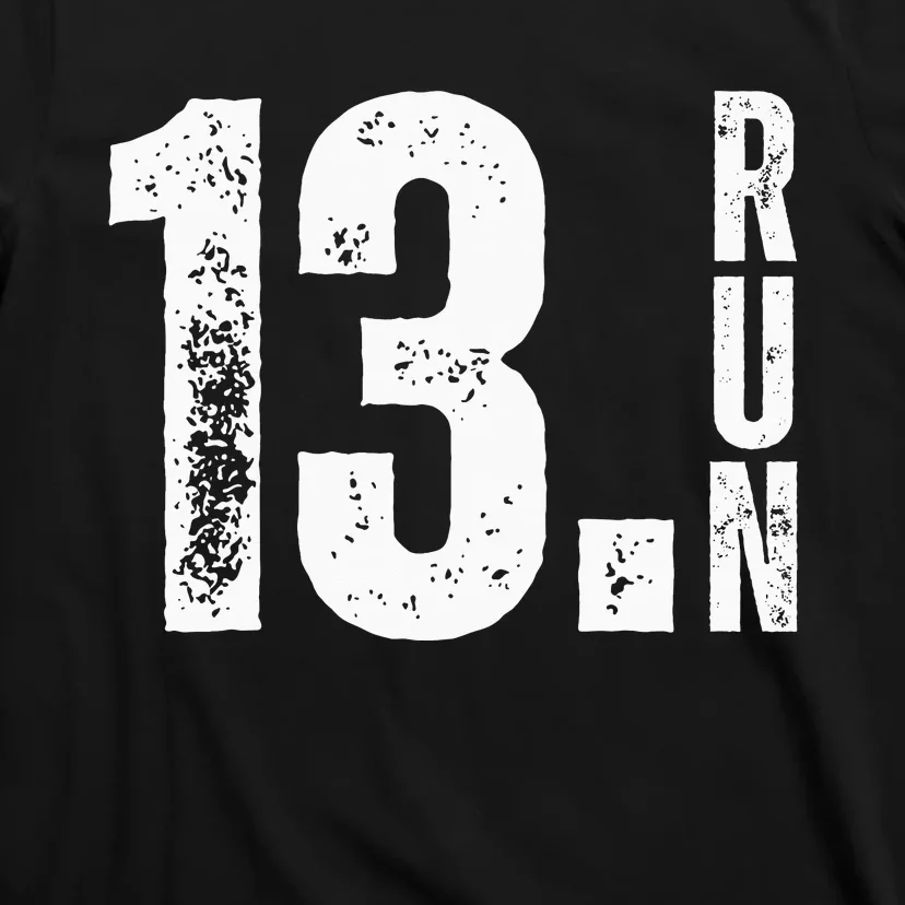 Half Crazy 13.1 Running Half Marathon Race Runner Training T-Shirt