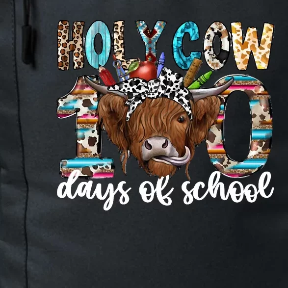 Holy Cow 100 Days Of School Funny Daily Commute Backpack