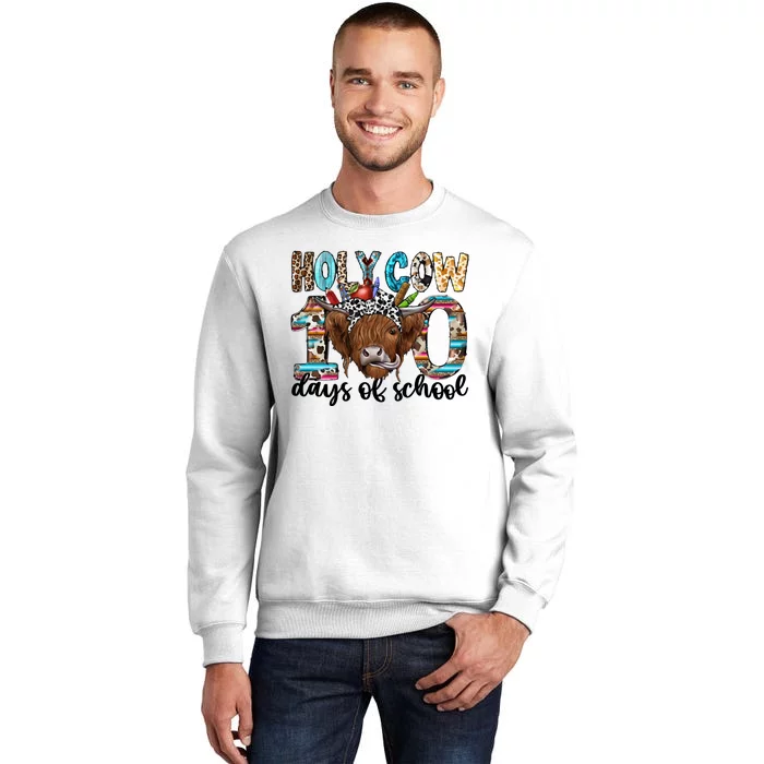 Holy Cow 100 Days Of School Funny Sweatshirt