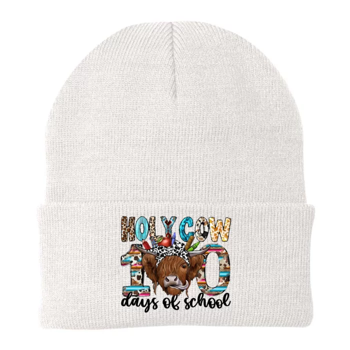 Holy Cow 100 Days Of School Funny Knit Cap Winter Beanie