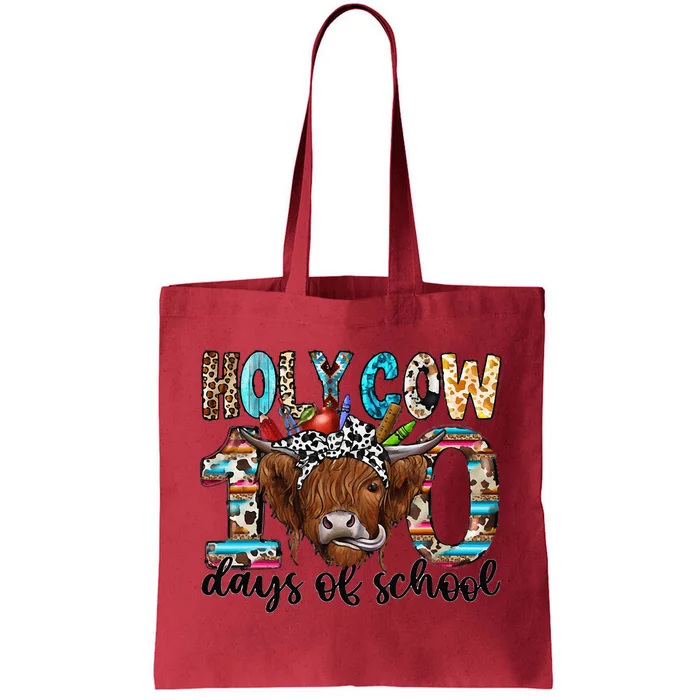 Holy Cow 100 Days Of School 100th Day Smarter Teacher Tote Bag