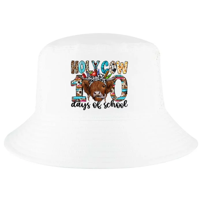 Holy Cow 100 Days Of School 100th Day Smarter Teacher Cool Comfort Performance Bucket Hat