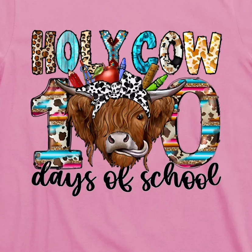 Holy Cow 100 Days Of School 100th Day Smarter Teacher T-Shirt