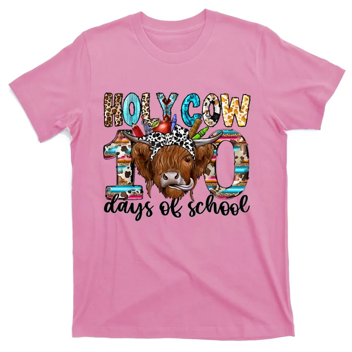 Holy Cow 100 Days Of School 100th Day Smarter Teacher T-Shirt