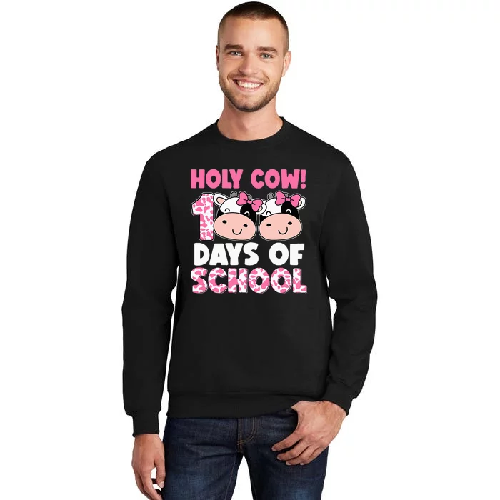 Holy Cow 100 Days Of School Teachers Students Sweatshirt