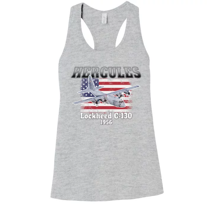 Hercules C130 1956 Women's Racerback Tank