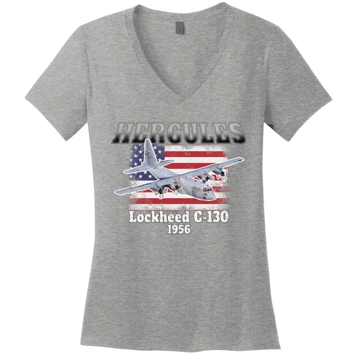 Hercules C130 1956 Women's V-Neck T-Shirt