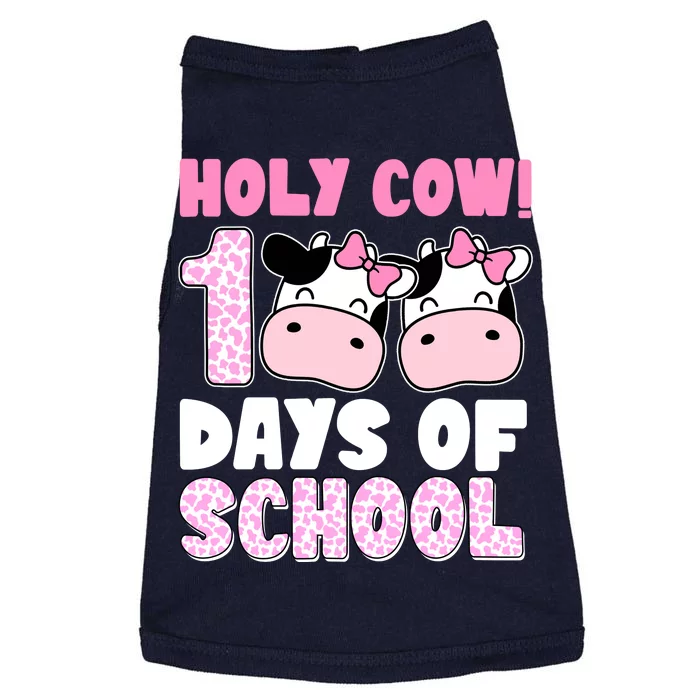 Holy Cow 100 Days Of School Funny Cute Doggie Tank