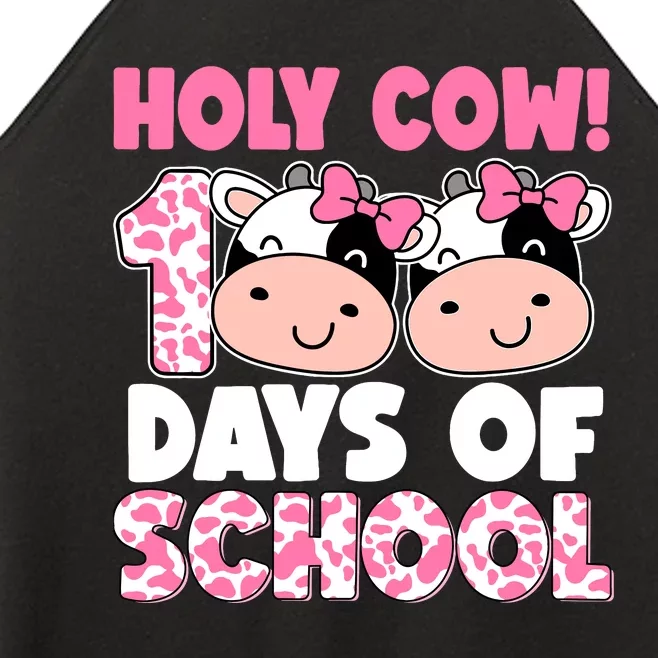 Holy Cow 100 Days Of School Teachers Students Girl Wo Women’s Perfect Tri Rocker Tank