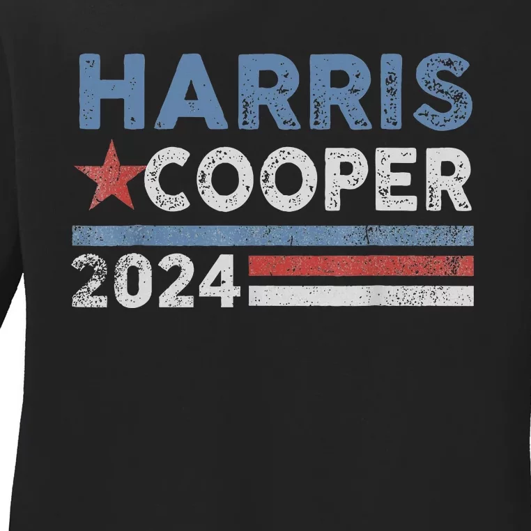 Harris Cooper 2024 Election Kamala Harris Cooper 2024 Ladies Long Sleeve Shirt