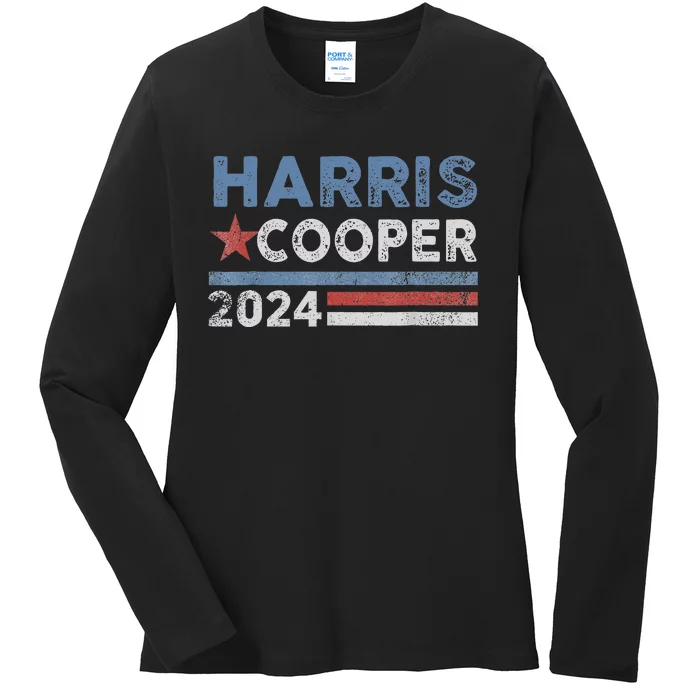 Harris Cooper 2024 Election Kamala Harris Cooper 2024 Ladies Long Sleeve Shirt