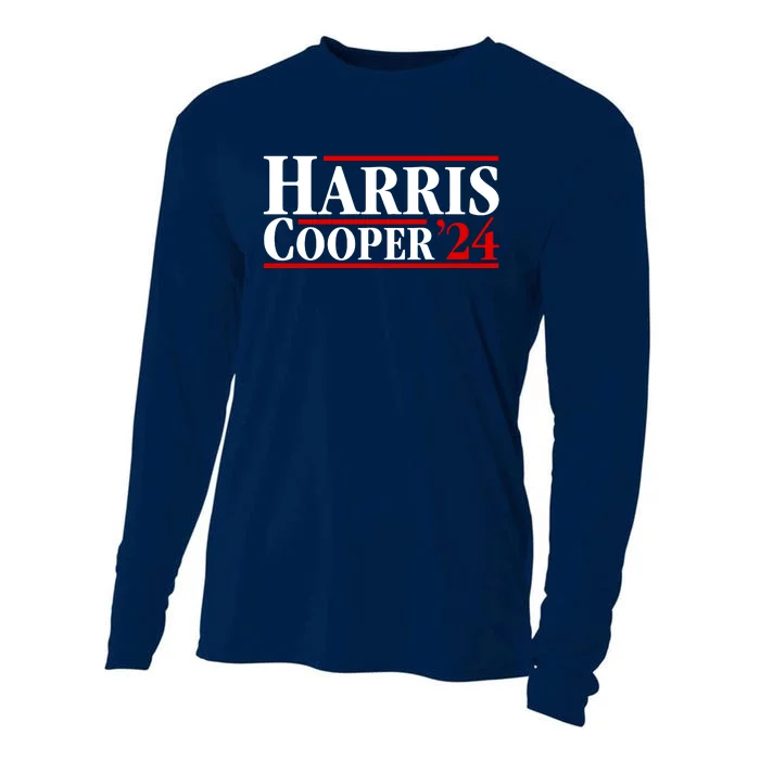 Harris Cooper 2024 For President Kamala Harris Roy Cooper Cooling Performance Long Sleeve Crew