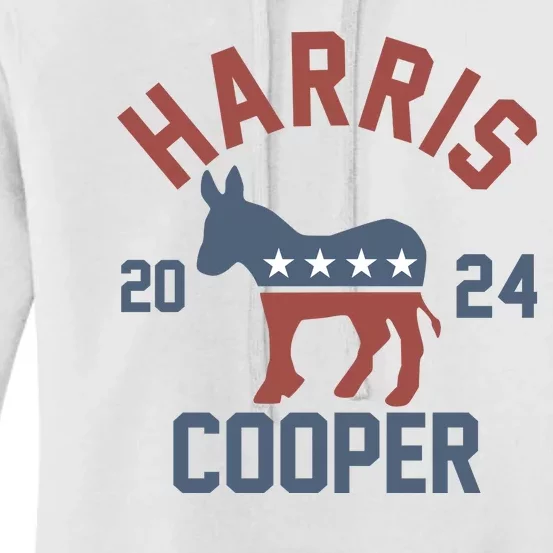 Harris Cooper 2024 For President Kamala Harris Roy Cooper Women's Pullover Hoodie