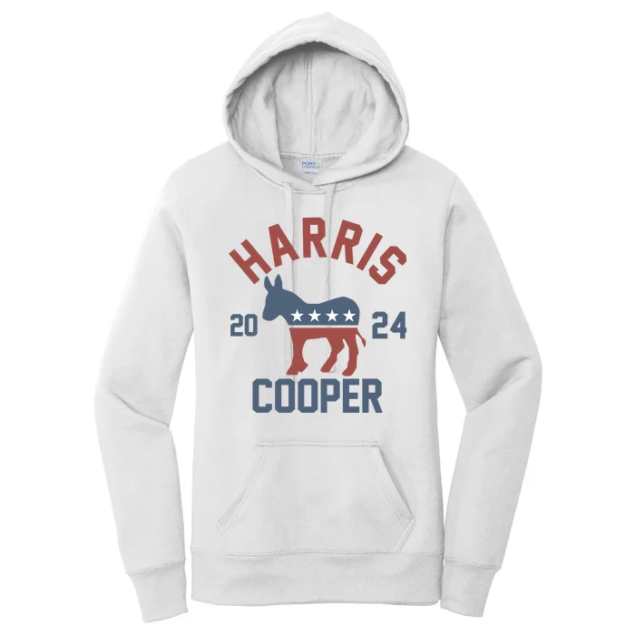 Harris Cooper 2024 For President Kamala Harris Roy Cooper Women's Pullover Hoodie