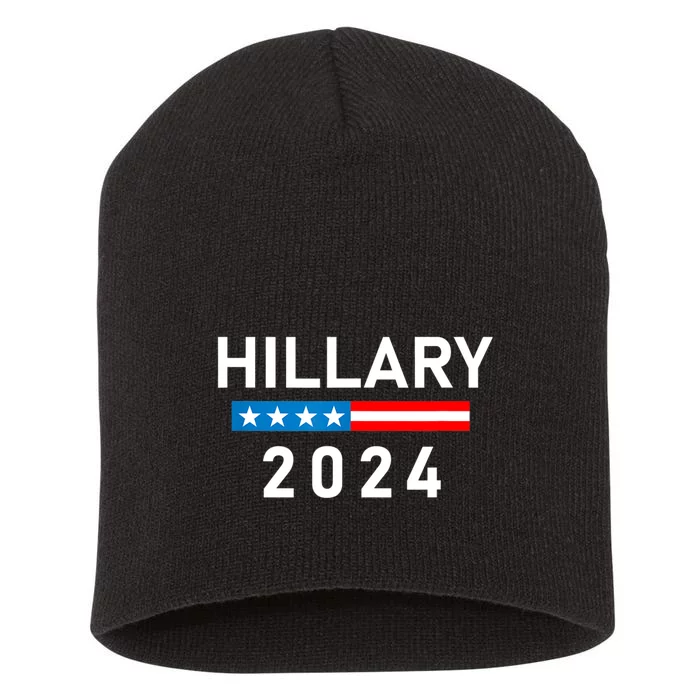 Hillary Clinton 2024 Hillary Clinton For President Short Acrylic Beanie