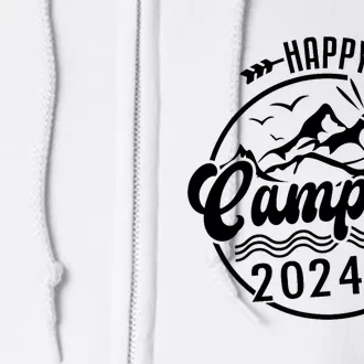 Happy Campers 2024 Friends Camping Adventures In Outdoors Full Zip Hoodie