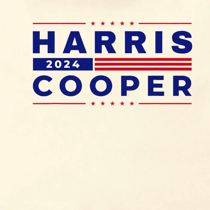 Harris Cooper 2024 Kamala Harris Roy Cooper 2024 Vote Blue Zip Tote Bag